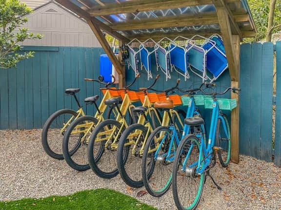 Cold Plunge, Outdoor Shower , Bike to Shem Creek