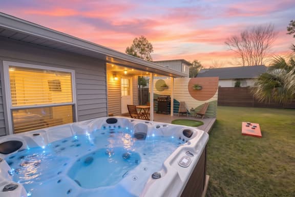Family Friendly w/ HOT TUB, near DT, Beach & Park